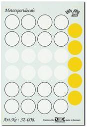decal numberfields, white or yellow